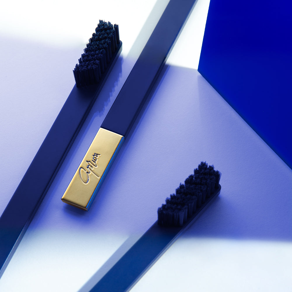 Apriori Periuta de dinti Sapphire Blue Gold Medium