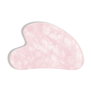 Piatra Gua Sha din Quartz Roz